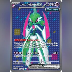 ⚔️ Pokémon Card – Iron Valiant ex 225/182 | Paradox Rift | Mint Condition ⚔️